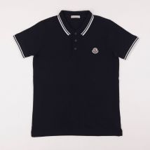 Polo bleu - Moncler - Bleu - garçon & 12 ans - Seconde main
