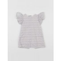 Robe blanc, gris - Rose et théo - Blanc - fille & 6 mois - Seconde main