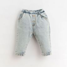 Pantalon Denim bleu clair - Play Up - Bleu - mixte & 6 mois - Neuf