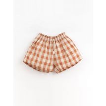 Short vichy orange - Play Up - Orange - mixte & 12 ans - Neuf