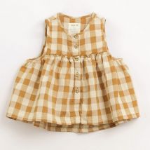 Blouse vichy orange - Play Up - Orange - fille & 12 ans - Neuf