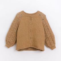 Gilet Tricot marron - Play Up - Marron - fille & 5 ans - Neuf