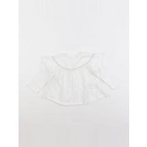 Blouse blanc, or - Boutchou - Blanc - fille & 9 mois - Seconde main