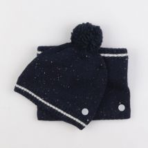 Ensemble bonnet/tour de cou bleu - Okaidi - Bleu - mixte & 2/6 ans - Neuf