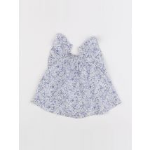 Blouse blanc, bleu - Rose et théo - Blanc - fille & 3 mois - Seconde main