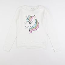 Pull blanc - H&M - Blanc - fille & 10/12 ans - Neuf