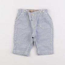 Pantalon bleu, blanc - H&M - Blanc - garçon & 9/12 mois - Seconde main