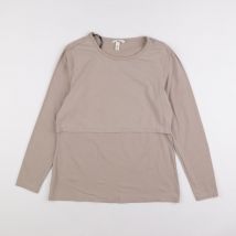 Tee-shirt grossesse beige - H&M - Beige - femme & l - Seconde main