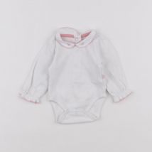 Body à col blanc - Cadet Rousselle - Blanc - fille & 1 mois - Seconde main