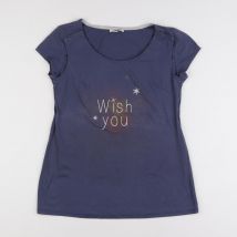 Tee-shirt allaitement bleu - La Halle - Bleu - femme & s - Seconde main