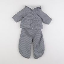 Combi-pilote pantalon amovible bleu, blanc - Petit Bateau - Blanc - mixte & 6 mois - Seconde main