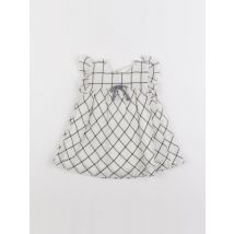 Robe blanc, noir - Lola Palacios - Blanc - fille & 6 mois - Seconde main