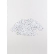 Blouse blanc, bleu - Gocco - Blanc - fille & 3/6 mois - Seconde main