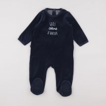 Pyjama velours bleu - Vertbaudet - Bleu - garçon & 1 an à 18 mois - Seconde main