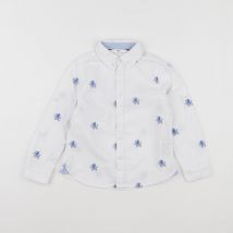 Chemise blanc, bleu - Marks & Spencer - Blanc - garçon & 3/4 ans - Seconde main