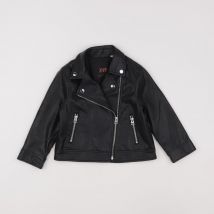 Veste simili cuir noir - Zara - Noir - fille & 2/3 ans - Seconde main
