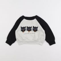 Sweat blanc - Mini Rodini - Blanc - fille & 9/18 mois - Seconde main