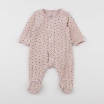Pyjama velours rose - Petit Bateau - Rose - fille & 12 mois - Seconde main