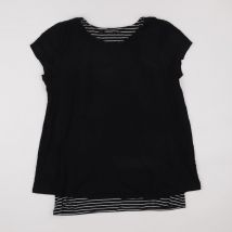 Tee-shirt grossesse noir - Bonprix - Noir - femme & 40 à 42 - Seconde main