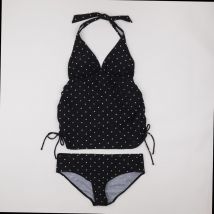 Maillot de bain grossesse noir, blanc - Bonprix - Blanc - femme & 40 - Seconde main