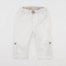 Pantalon blanc - H&M - Blanc - garçon & 9/12 mois - Seconde main
