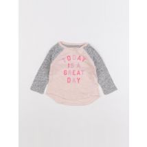 Tee-shirt gris, rose - Oshkosh - Gris - fille & 6 mois - Seconde main