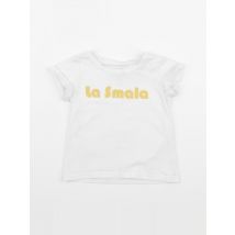 Tee-shirt blanc - Frangin Frangine - Blanc - fille & 2 ans - Seconde main