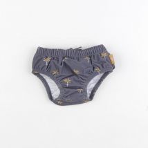 Maillot de bain couche fille PALMIER gris - Fresk - Gris - fille & 3/6 mois - Neuf