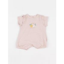 Pyjama coton rose - Vertbaudet - Rose - fille & 1 mois - Seconde main