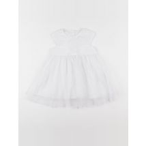 Robe blanc - Vertbaudet - Blanc - fille & 24 mois - Seconde main