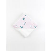 Cape de bain MACAREUX - Milinane - Blanc - mixte & 80x80 cm - Neuf