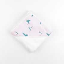 Cape de bain MACAREUX - Milinane - Blanc - mixte & 80x80 cm - Neuf