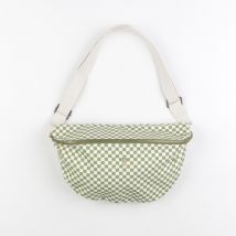 Sac banane XL DAMIER - Milinane - Vert - fille & 31x18x9 cm - Neuf