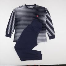 Pyjama grossesse coton bleu, blanc - Vertbaudet - Blanc - femme & 38 à 40 - Seconde main