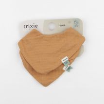 Bavoir marron - Trixie - Marron - mixte & x2 - Neuf