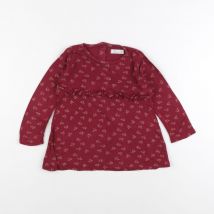Tee-shirt rouge - Little Cigogne - Rouge - fille & 2 ans - Seconde main
