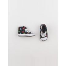 Tennis à scratch/ lacets noir - Converse - Noir - garçon & pointure 20 - Seconde main