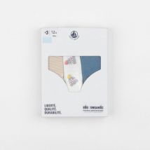 Lot de 3 slips multicolore - Petit Bateau - Multicolore - garçon & 12 ans - Neuf