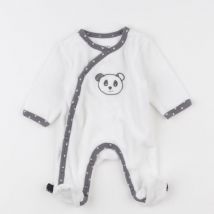 Pyjama velours blanc - Sauthon - Blanc - mixte & 0 mois - Seconde main