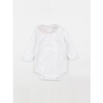 Body à col blanc - Gloop - Blanc - fille & 6 mois - Seconde main