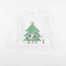 Pull blanc - H&M - Blanc - fille & 2/3 ans - Seconde main