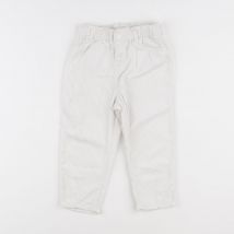 Pantalon blanc - H&M - Blanc - fille & 18/24 mois - Seconde main