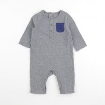 Pyjama coton gris - La Redoute - Gris - garçon & 3 mois - Seconde main