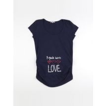 Tee-shirt grossesse bleu - La Halle - Bleu - femme & M - Seconde main