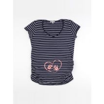 Tee-shirt grossesse bleu - La Halle - Bleu - femme & M - Seconde main