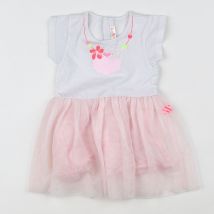 Robe blanc, rose - Billie Blush - Blanc - fille & 12 mois - Seconde main