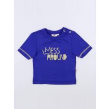 Tee-shirt bleu (neuf) - Les Marsiens - Bleu - garçon & 12 mois - Neuf