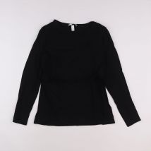 Tee-shirt noir - H&M - Noir - femme & 44 à 46 - Seconde main
