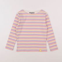 Tee-shirt Marinière Stripped - Perpète - Violet - fille & 10 ans - Neuf