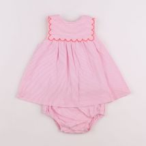 Robe blanc, rose - Jacadi - Blanc - fille & 3 mois - Seconde main